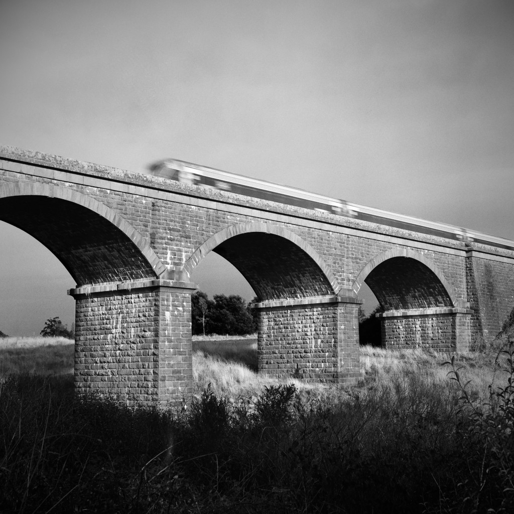 Railway Bridge and Train Print, Malmsbury Viaduct