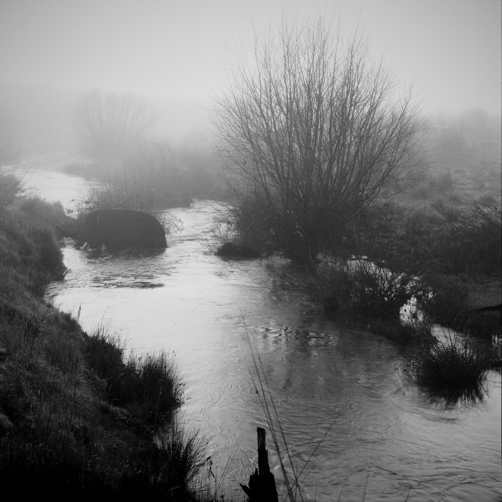 Misty River Print, Campaspe River in Winter Fog